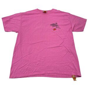 Pirana Joe Pink Graphic T-Shirt XL Cotton Unisex Casual Fun Design